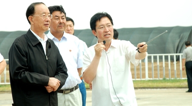 原中共中央書記處書記、中紀(jì)委副書記何勇視察我公司